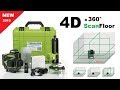 4D-лазер! Зеленый лазерный уровень на 360 градусов OMEGALASER 4D-360 green PRO