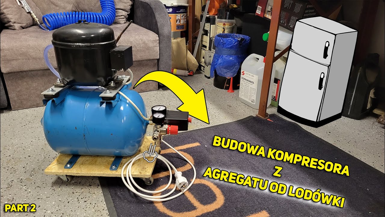 ZTS - Budowa kompresora ze starego agregatu od lodówki - Part 2