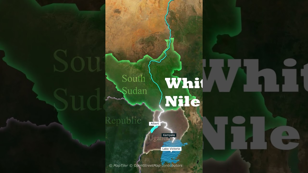 Nile River Animation #map #geography #3danimation  #waterreservoir #facts #waterdam e #upsc
