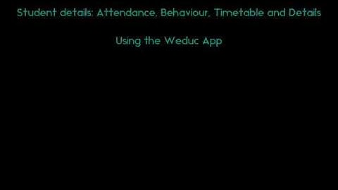 WEDUC: How to find student details