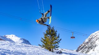 When A Kitesurfer Hits The Slopes