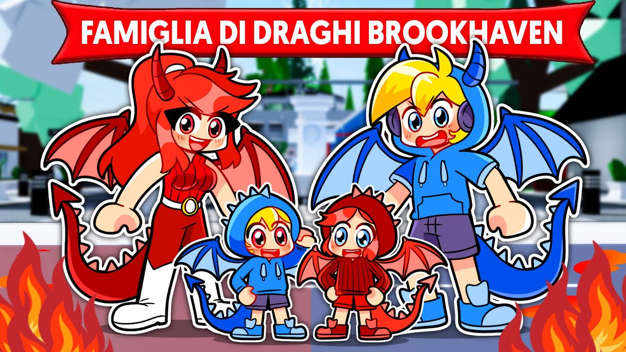 ABBIAMO una FAMIGLIA di DRAGHI su BROOKHAVEN ROBLOX!