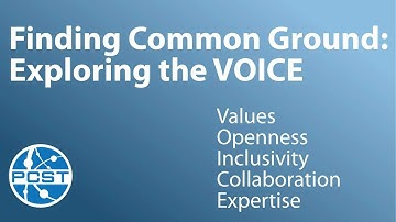 PCST 2023 Pre-event webinar: Creating common ground – Exploring the VOICE
