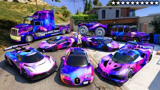 GTA 5 - Stealing GALAXY Modified LUXURY Cars with Franklin! (Real Life Cars #174)