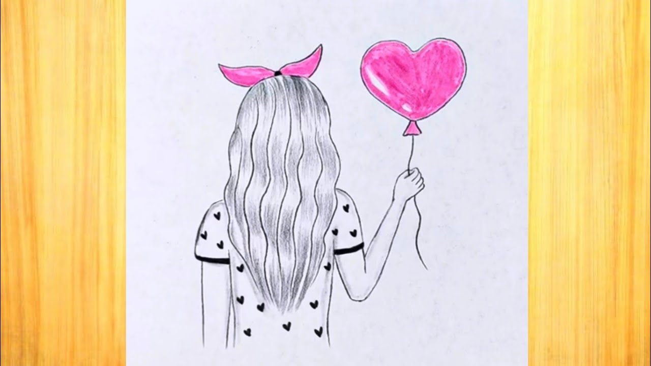 Droop Barcelona Appoint Cum se desenează o fată cu un balon inimă/ Desen pentru incepatori/ Cum se  desenează o fată - YouTube