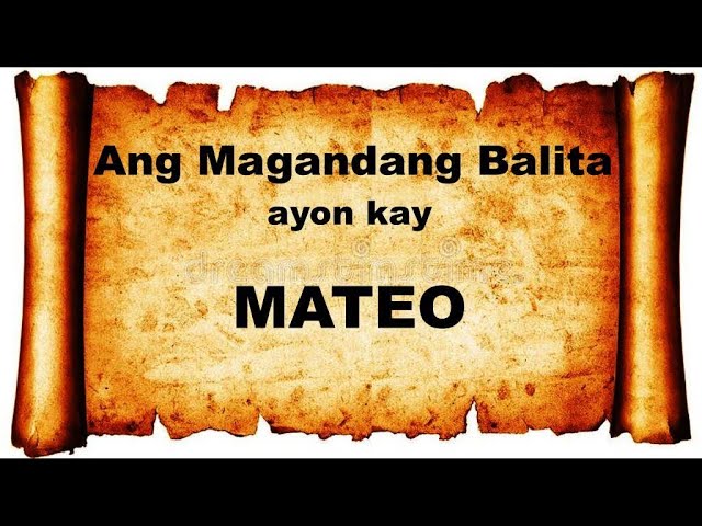 MATEO 1-28: Audio u0026 Text Bible (Tagalog) Dramatized #bible #salitangdiyos #audiobible class=