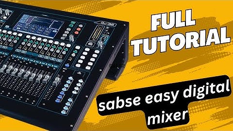 qu 32 digital mixer full tutorial in hindi, aux/groupout, 4band PEQ, GEQ, 4 band Fx full operating