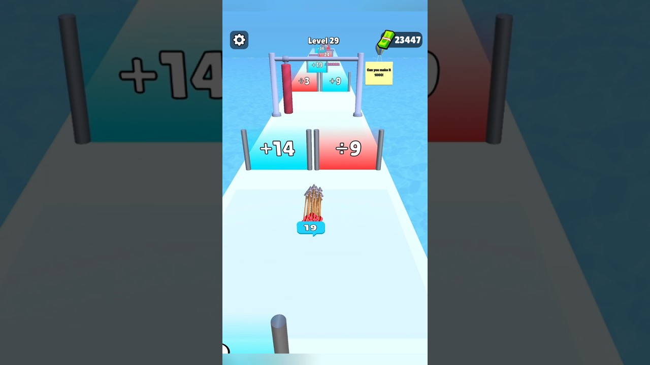 Arrow Run Race Merge Shooting Casual Games 3d