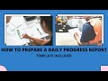 How to prepare a dpr   daily progress report  template included