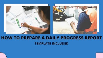How to prepare a DPR ? | Daily Progress Report | Template Included