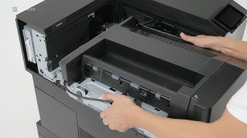 CS963/CX833/CX961/CX962/CX963—Installing the paper transport with folding option