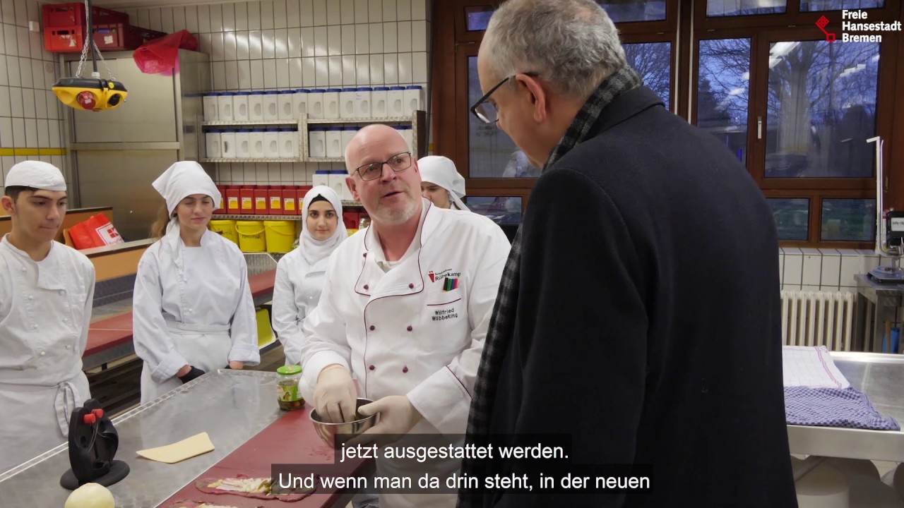 Bürgermeister Andreas Bovenschulte besucht das Schulzentrum am Rübekamp