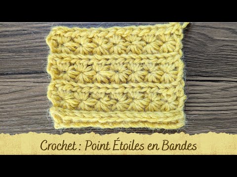 CROCHET STITCH - Star Stitch in Stripes