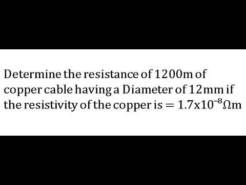 resistivity calculations Example
