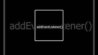 The Secret Behind addEventListener() 😍 | Learn JavaScript in 60 Seconds #coding #javascript