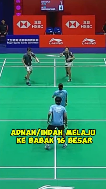 Ganda Campuran Adnan Maulana/Indah Cahya ke 16 besar‼️#hongkongopen2025 #badminton #bulutangkis