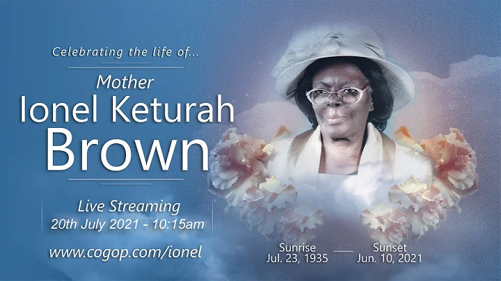 Celebrating the life of IONEL KETURAH BROWN.