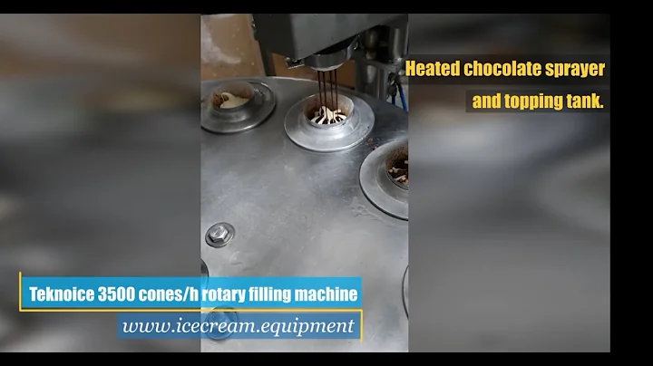 Usd rotary ice cream filler Teknoice 4000 cones/h