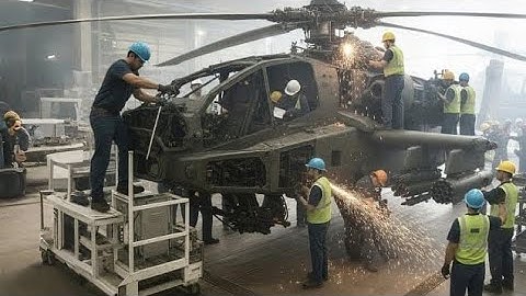 Inside the AH-64 Apache Factory: Building America’s Most Lethal Attack Helicopter (Full Process)
