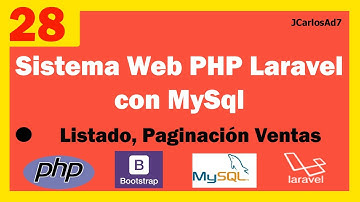 Sistema web PHP con laravel y Mysql  (28-36) Ventas: Listado y paginación