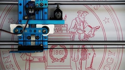 Drawing the MIT seal using a CNC machine