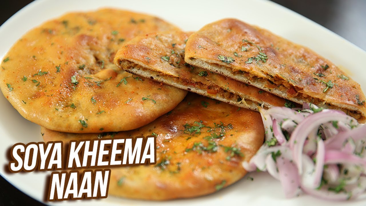 Soya Kheema Naan Recipe - How To Make Minced Soya Stuffed Naan - Snack Recipe - Ruchi Bharani | Rajshri Food