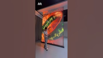 Transparent flexible display#leddisplay #ledscreen #ledwall #transparentscreen