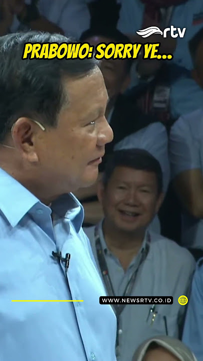 Prabowo: Sorry Yee