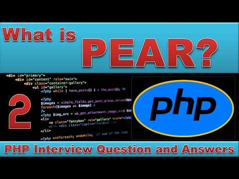 What is PEAR? PHP interview question and answer series | Learn PHP