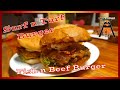 Fish and Beef - Surf n Turf Burger - K&amp;S #bbq  #grill  #meat  #burger