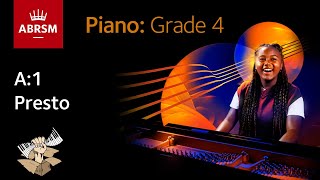 Presto / ABRSM Piano Grade 4 2023 & 2024, A:1 / Synthesia Piano tutorial
