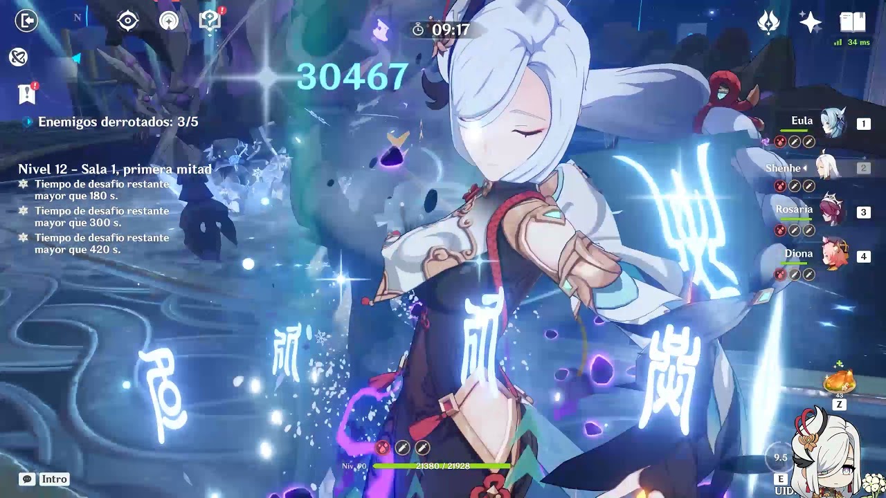 Testing PHYSICAL Mono Cryo Team | Eula Shenhe Rosaria Diona | Genshin Impact