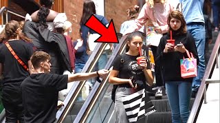 Passing Love Notes on the ESCALATOR Prank!