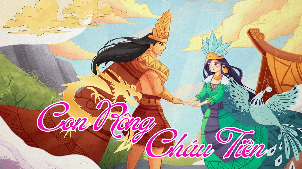 Câu chuyện Con Rồng Cháu Tiên - kể chuyện bằng tranh ảnh cho bé - YouTube