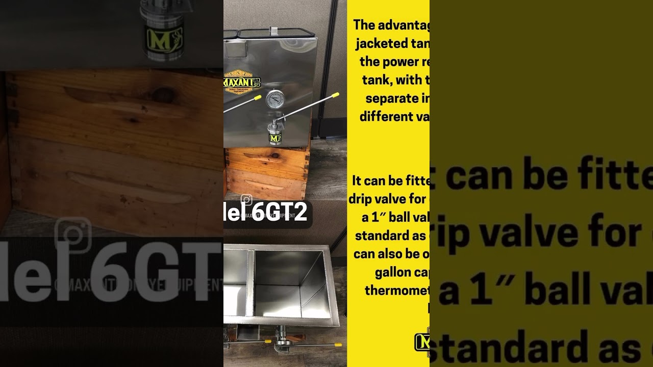 The Maxant Model 6GT2, a perfect solution for smaller honey houses 