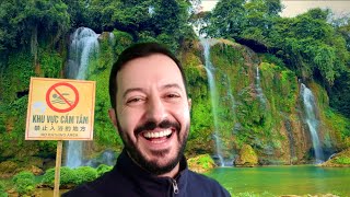 This Hidden Border Waterfall Will Blow Your Mind 😱 | Ban Gioc  (4K 60fps)