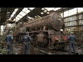 ASMR Train Restoration | 1938 LNER Class A4 Mallard  | British Racing Green Steam Locomotive Rebuild