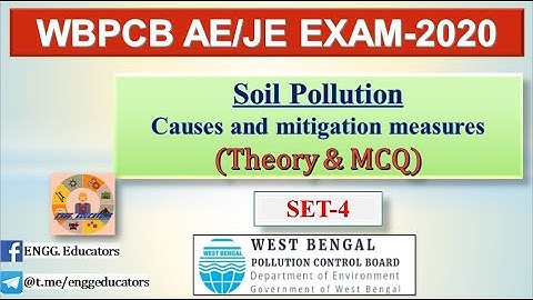 WBPCB AE /JE || SOIL POLLUTION II THEORY AND MCQ || SET 4