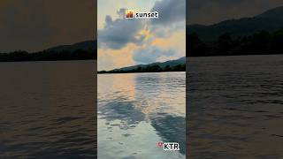 Chasing sunsets, finding peace by the river. 🌅🌊 #sunset #kgs #karnataka