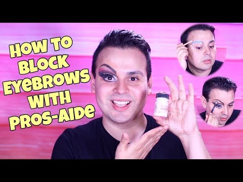 HOW TO BLOCK EYEBROWS WITH PROS-AIDE + EYE MAKEUP | JAYMES MANSFIELD