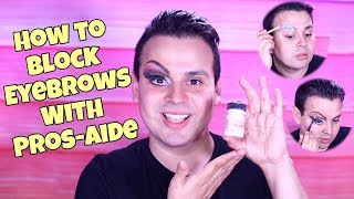 HOW TO BLOCK EYEBROWS WITH PROS-AIDE + EYE MAKEUP | JAYMES MANSFIELD