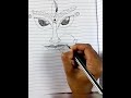 Durga Maa face drawing