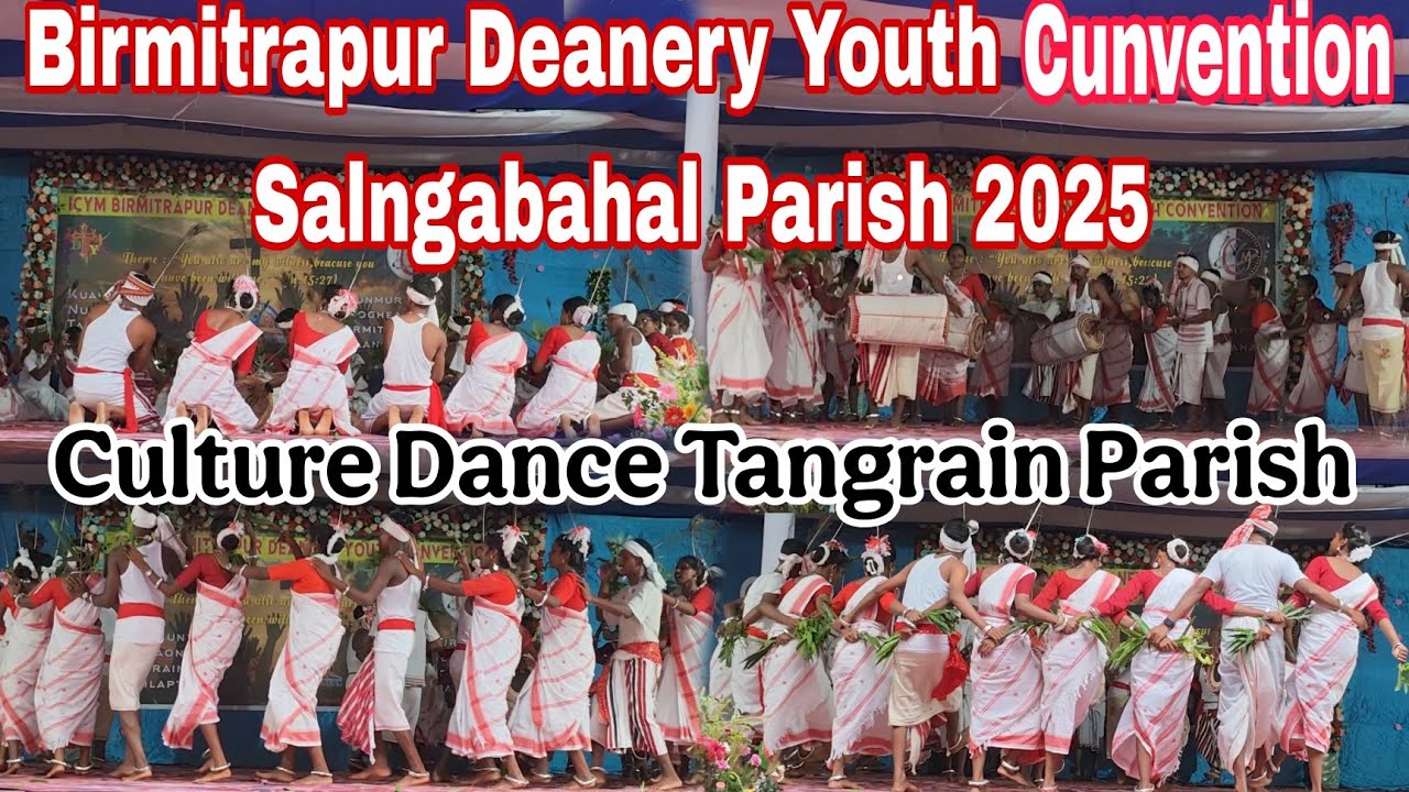 CULTURAL DANCE COMPETITION Tangrain Parish (Khadia) song || Youth cunvention Salngabahal Parish 2025