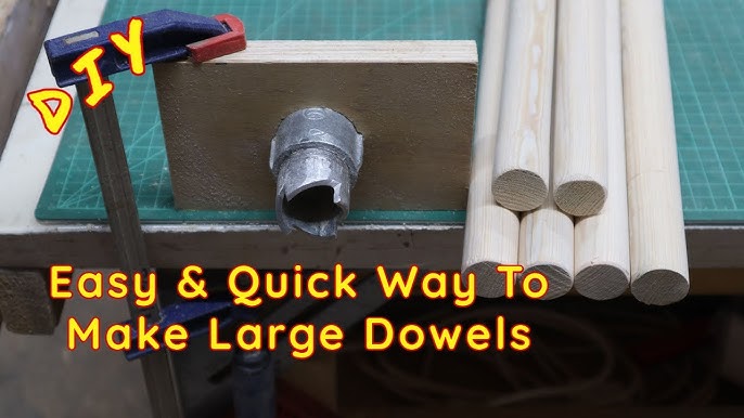 DIY Dowel Making Jig - Make Multi Size Wood Dowels Using Planer Blades. 