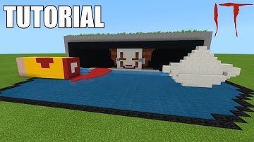 Minecraft Tutorial: How To Make A PENNYWISE IN GUTTER "IT" !! (Survival House)