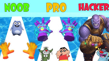 Noob vs Pro vs Hacker in Elemental Master | Shinchan , Jack , Oggy and Bulbule plays Elemetal Master