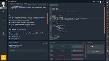 Codingame. Chuck Norris