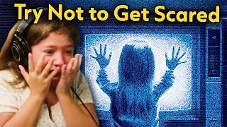 Try Not To Get Scared - Kids Watch Poltergeist! | Kids REACT