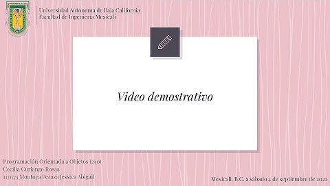 Video demostrativo | Manipulación de atributos en Java BlueJ