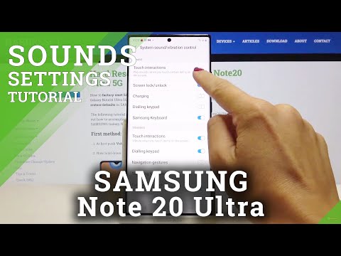 How to Enable Touch Sounds in SAMSUNG Galaxy Note 20 Ultra – Touch Sound Settings